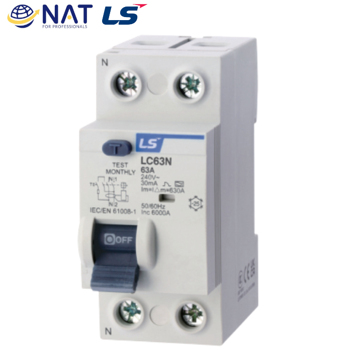 Cầu dao điện chống giật LC63N 1P+N