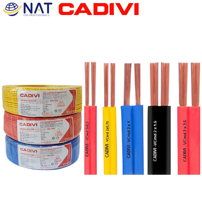 Dây đôi mềm dẹt VCmd Cadivi