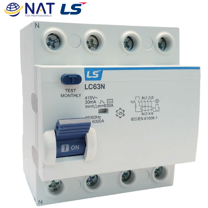 Cầu dao điện chống giật LC63N 3P+N