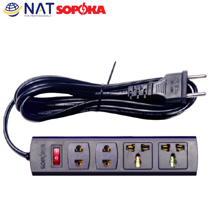 Ổ CẮM 4 CỬA SOPOKA 4K5 