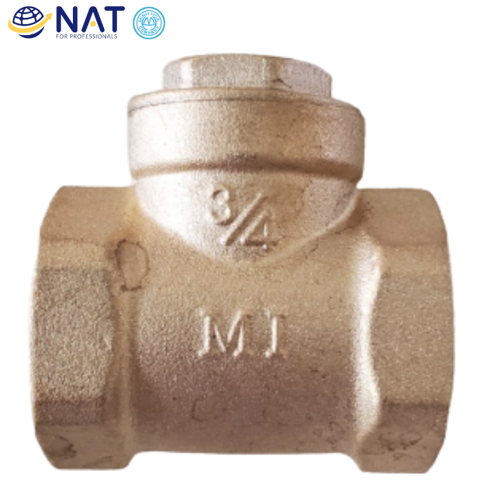 Van 1 chiều đồng, lá lật, nối ren MI PN10